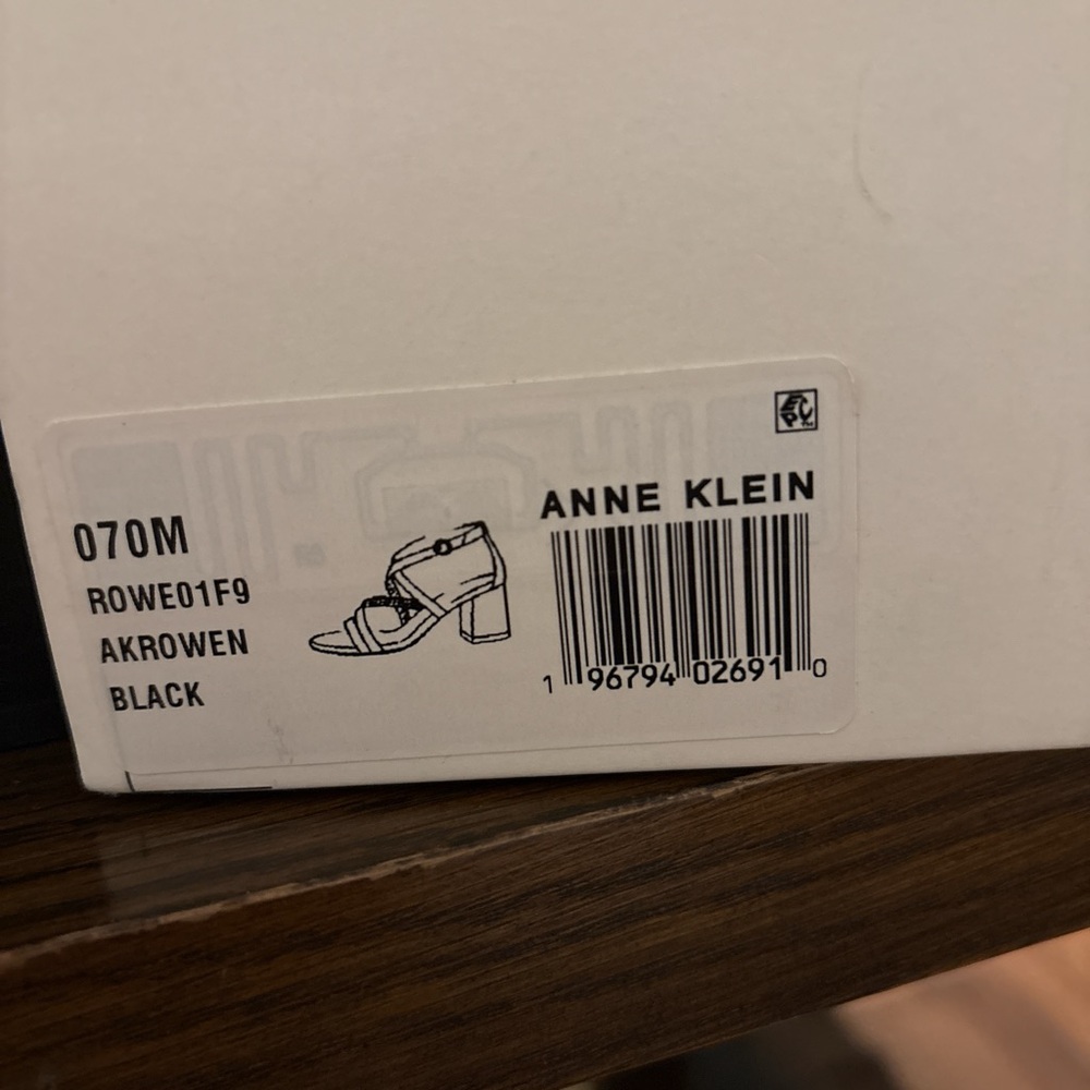 Anne Klein Black Heeled Sandals